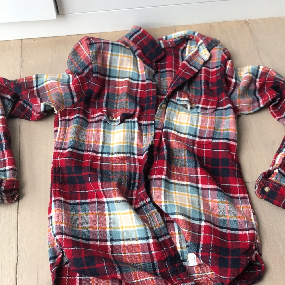 Red flannel button down